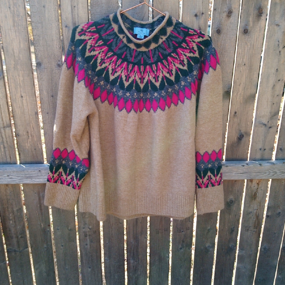 Cece Colorful Boho Sweater Top